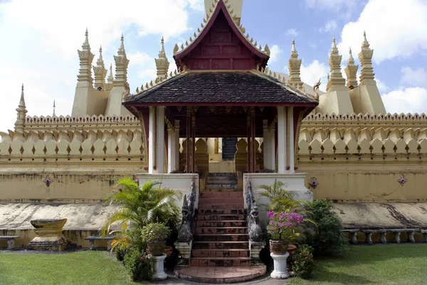 Luang Tempel Vientiane Laos — Stockfoto