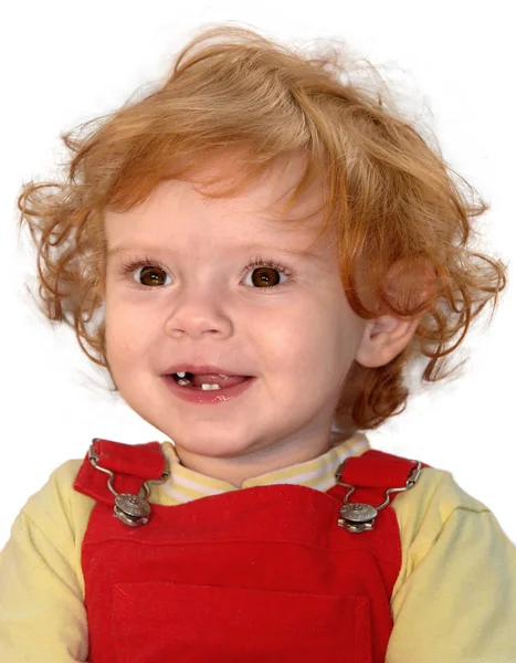 Lachende Baby Jongen Maanden Gesneden — Stockfoto