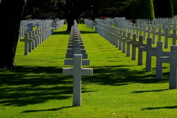 Nás Vojenský Hřbitov Colleville Sur Mer — Stock fotografie