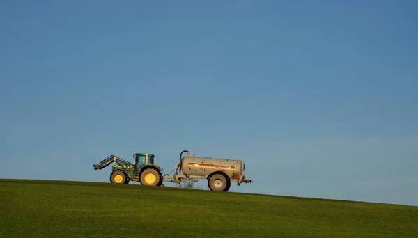 Vista Panorâmica Campo Foco Seletivo — Fotografia de Stock