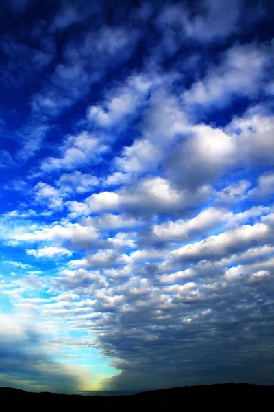 Krásné Oblačné Nebe Pozadí — Stock fotografie
