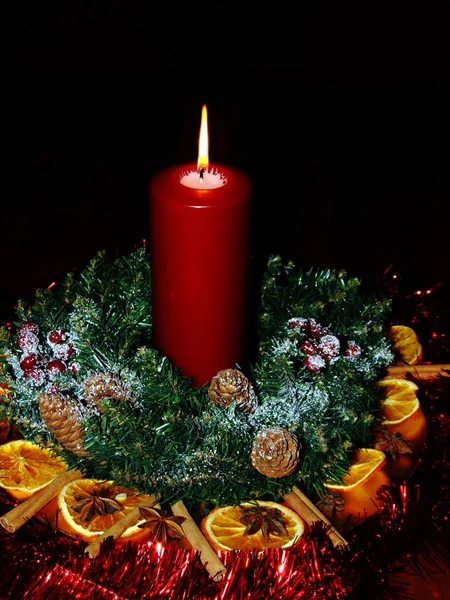 Malerischen Blick Auf Weihnachten Feiertagsdekoration — Stockfoto