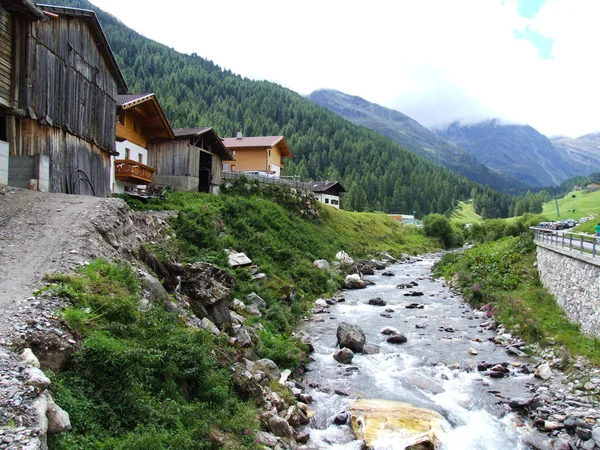 Vista Panoramica Bellissimo Paesaggio Alpino — Foto Stock