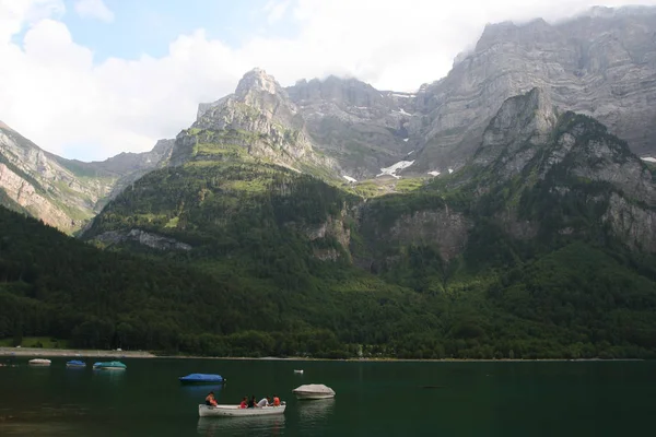 Vue Panoramique Sur Paysage Alpin Majestueux — Photo