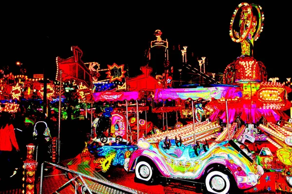 Amusement Park Carnival Carousel — Stock Photo, Image