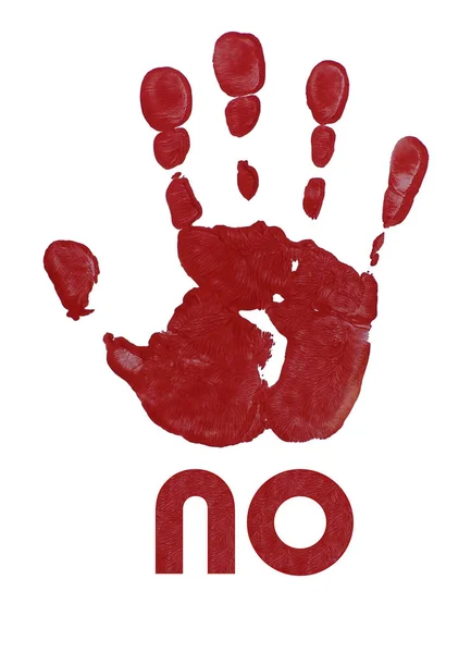 Sangre Roja Dibujada Mano Sobre Fondo Blanco — Foto de Stock