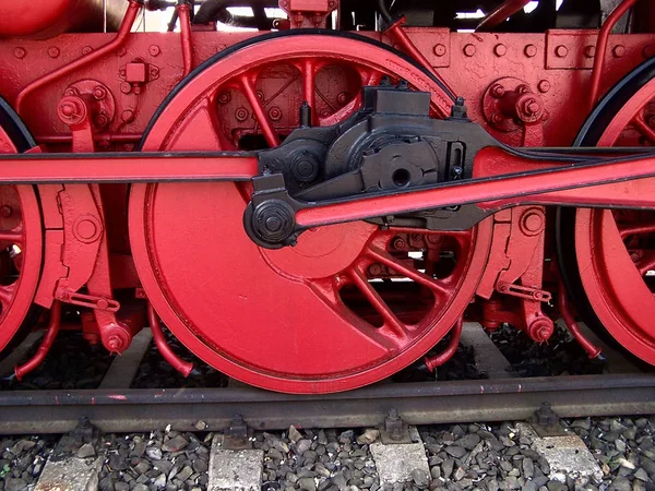 Locomotiva Vapor Livre Durante Dia — Fotografia de Stock