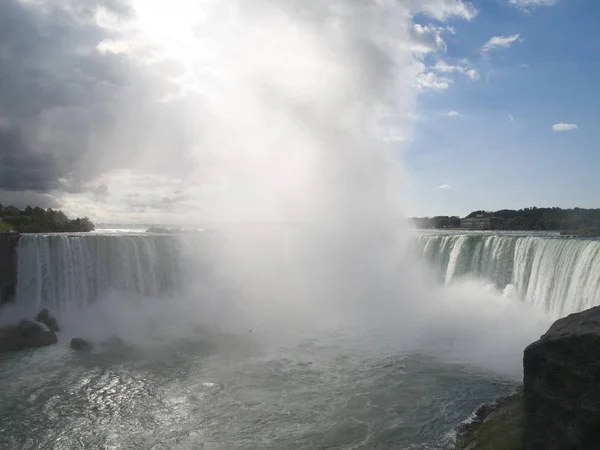 Poderosas Cataratas Niagara Cascada Canadá — Foto de Stock