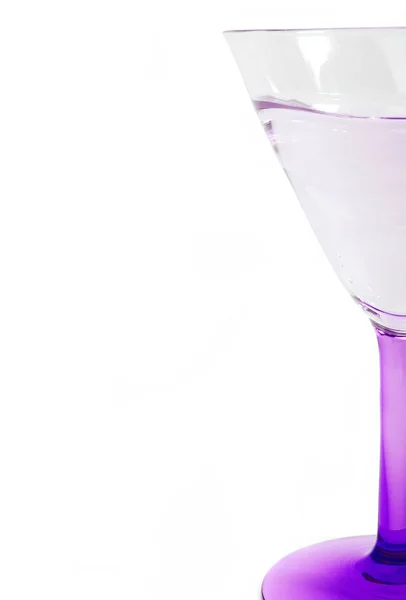 Wine Glass Purple Stem — Stock Photo, Image