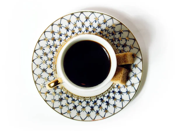Braunes Kaffeetrinken Morgengetränk — Stockfoto