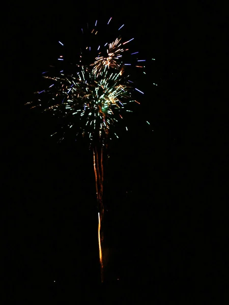 Karnevalsfeuerwerk Nachthimmel Feier — Stockfoto