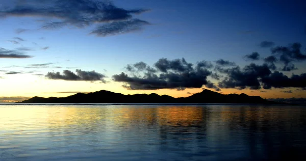 Seicheles Índio Oceano Mahe Ilha Com Vista Para Ilha Eden — Fotografia de Stock
