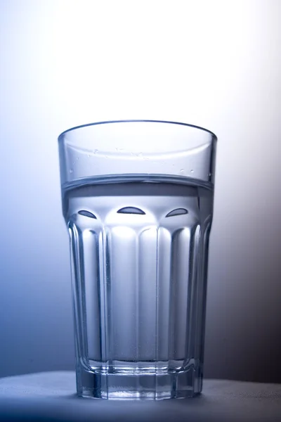 Склянка Води Білому Тлі — стокове фото