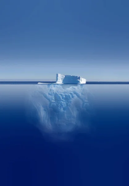 Iceberg Gelo Congelado Inverno Neve — Fotografia de Stock