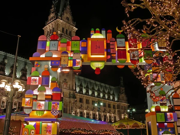 Marché Noël Sur Rathausmarkt — Photo