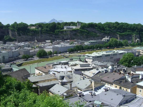 Uitzicht Het Prachtige Salzburg — Stockfoto