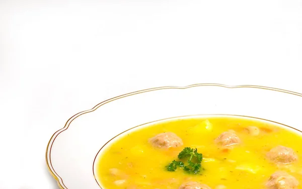 Deliciosa Sopa Refeição Comida — Fotografia de Stock