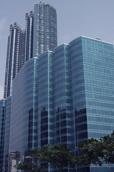 Scenic Urban View Modern Skyscrapers Facade — Stock Photo, Image