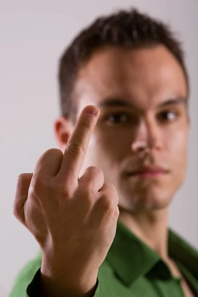 Closeup Hand Sign Gesture Stock Image