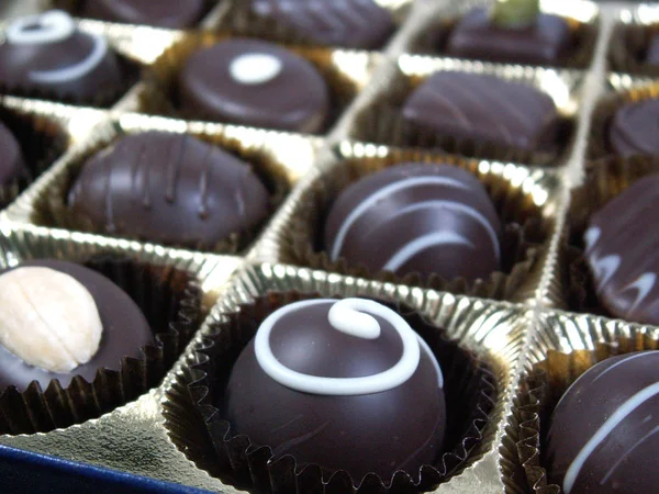 Deliciosos Produtos Chocolate Marrom — Fotografia de Stock