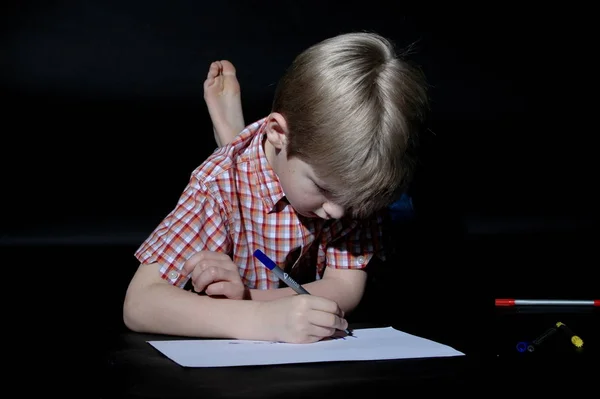 Primo Piano Ritratto Bambino Carino — Foto Stock