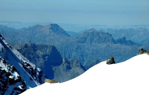 Utsikt Över Bernese Oberland Höjd 3500 — Stockfoto