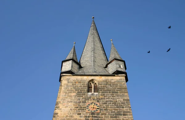 Miasto Kościół Parafialny Lichtenfels — Zdjęcie stockowe