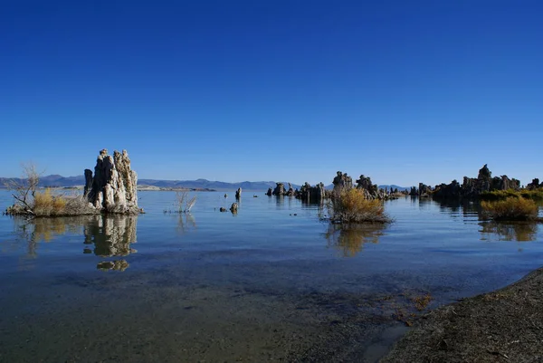 Mono Lake Est Lac Soude Saline Dans Comté Mono Californie — Photo