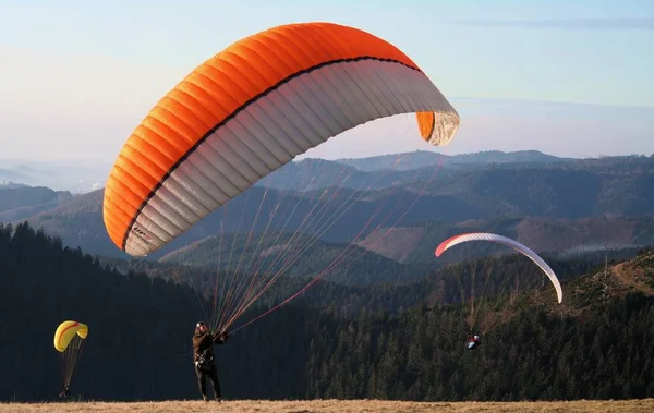 Fallskärm Sommar Sport Fallskärm — Stockfoto