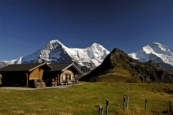 Vista Panorâmica Bela Paisagem Alpes — Fotografia de Stock