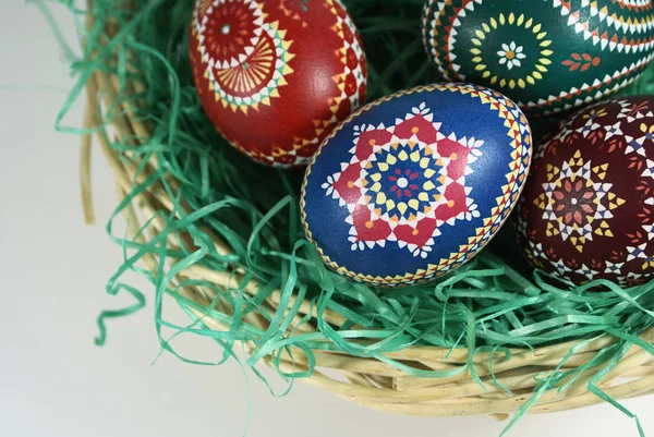 Huevos Pascua Coloridos Alimentos Primavera — Foto de Stock