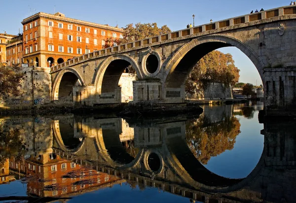 Tiber Híd Trastevere Hez — Stock Fotó