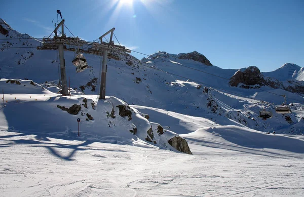 Vue Panoramique Sur Paysage Alpin Majestueux — Photo