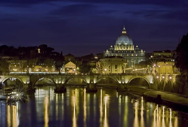 Είναι Νύχτα Της Ρώμης — Φωτογραφία Αρχείου