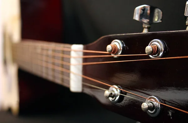 Detalhe Uma Guitarra — Fotografia de Stock