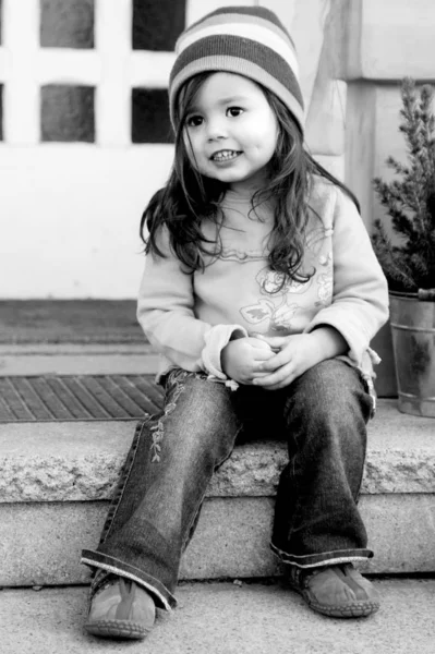 Retrato Infantil Bonito Conceito Infância Feliz — Fotografia de Stock