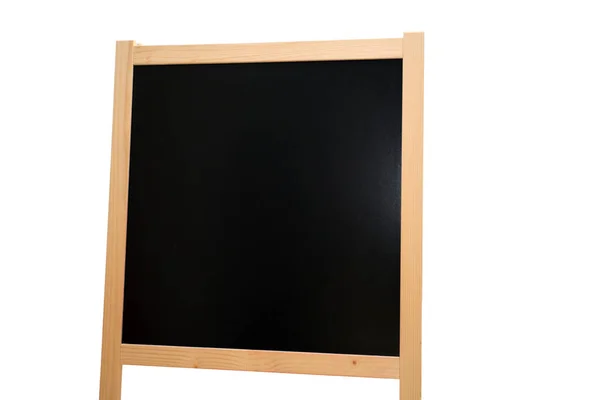 Blackboard Blank Black Chalkboard Isolated White Background — Stock Photo, Image