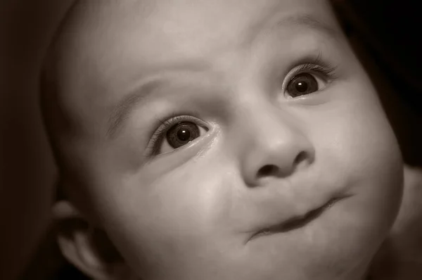 Primer Plano Retrato Lindo Bebé —  Fotos de Stock