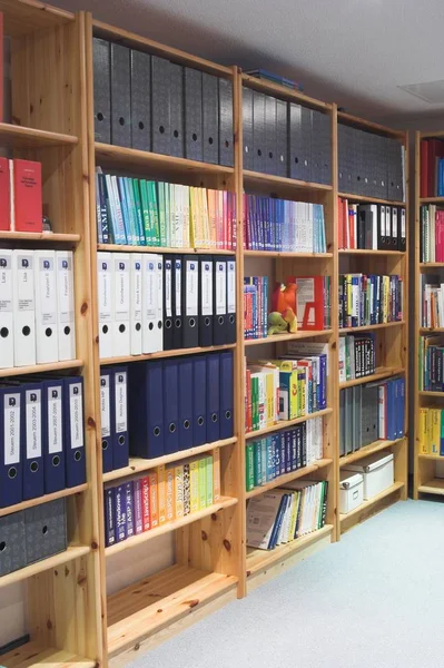 Archive Folders Shelf Close — Stock Photo, Image