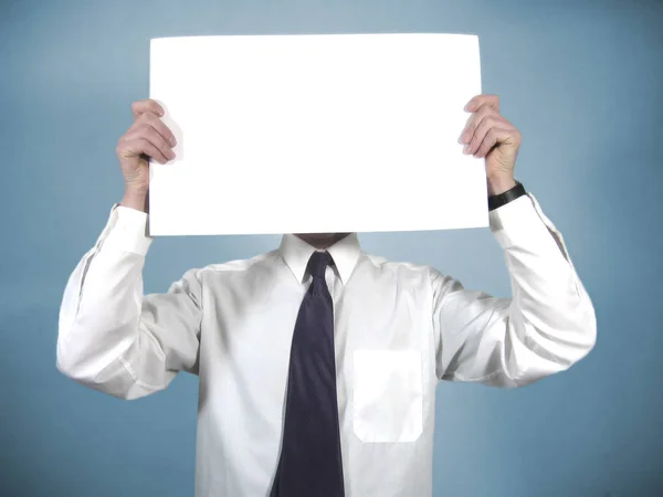 Man Blank Sign Stock Picture