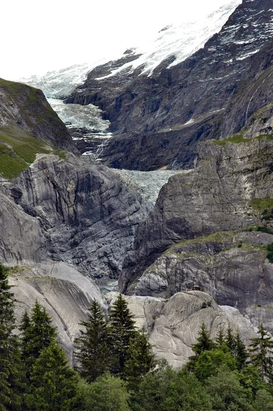 Pas Grand Chose Vieux Glacier Voir Combien Temps Encore Tout — Photo