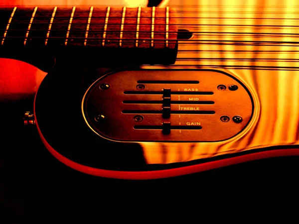 Guitarra Instrumento Musical Cordas — Fotografia de Stock