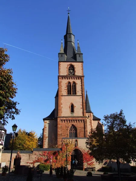 Szent Valentin Napi Kirche Kiedrich Ben — Stock Fotó