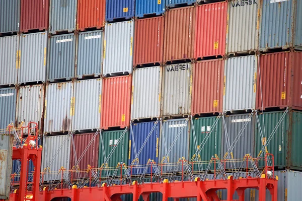 Container Stack Containers Port — Stock Photo, Image