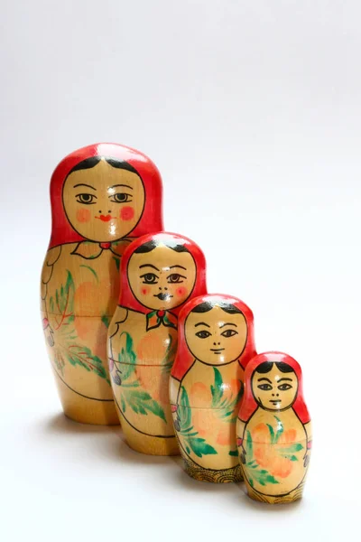 Bonecas Matryoshka Grupo Pessoas — Fotografia de Stock