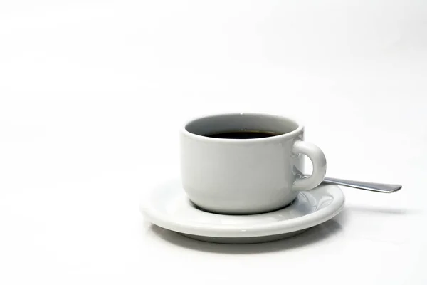 Morgens Tasse Schwarzen Kaffee — Stockfoto