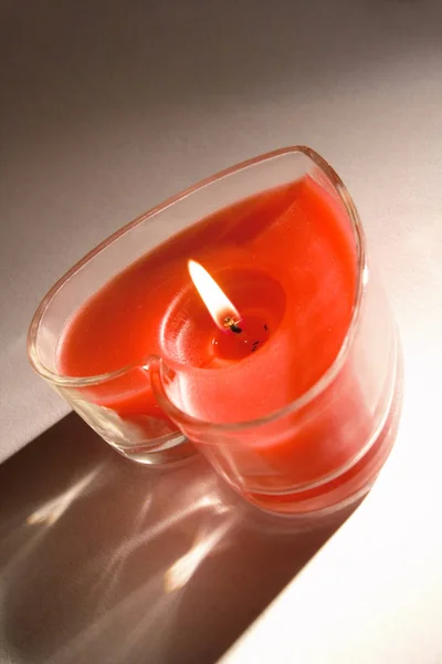 Candle Heart Shape — Stock Photo, Image