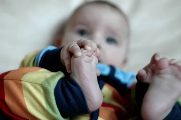 Closeup Portrait Cute Baby — Stock Photo, Image