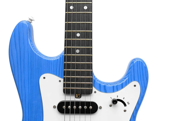 Gitara Elektryczna Izolowana Białym Tle — Zdjęcie stockowe