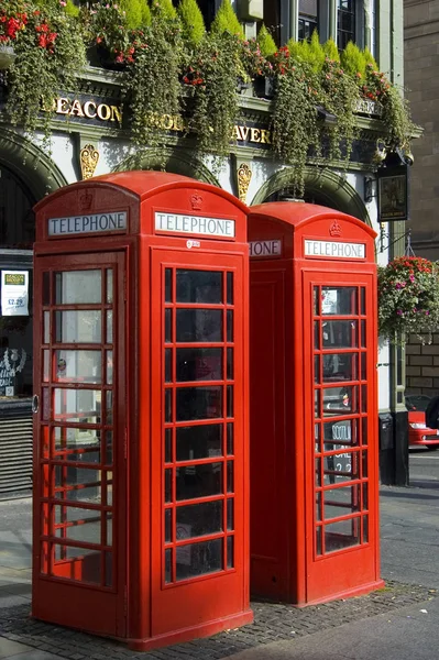 Cabine Téléphonique Rouge Londres — Photo